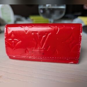 Louis Vuitton Red Vernis Key Holder